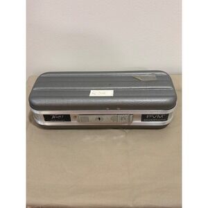 Peavey PVM Microphone Hard Case Vintage Gray Silver Made‎ in USA Locking Latch